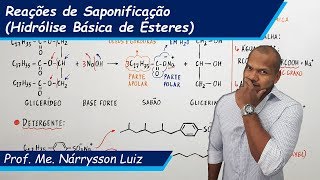 Reações de Saponificação  Hidrólise Básica de Éster  Tem química [upl. by Garret]