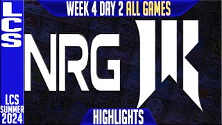 NRG vs SR Highlights ALL GAMES  LCS W4D2 Summer 2024 NRG Esports vs Shopify Rebellion Week 4 Day 2 [upl. by Abner]