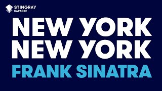 Frank Sinatra  New York New York Karaoke with Lyrics [upl. by Sylram]