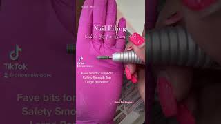 Filing Acrylic Nails nailtech acrylicnails nailtools beginnernailtech longnails nails [upl. by Drexler49]