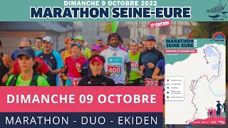 REPLAY LIVE Marathon SeineEure 2022  Dimanche 9 Octobre  Marathon Duo Ekiden [upl. by Reve]