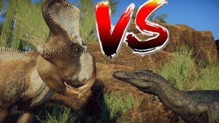 Velociraptor and Protoceratops scrubland  Prehistoric Kingdom Speedbuild [upl. by Maire]