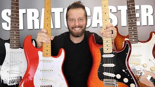 ULTIMATE Stratocaster Comparison  From Squier Affinity to Fender Custom Shop [upl. by Nabatse854]