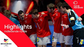 MATCH HIGHLIGHTS  All the best from Denmarks preliminary round  EHF EURO 2024 [upl. by Kaehpos486]