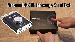 Nobsound NS20G HiFi Amplifier  Unboxing and sound test [upl. by Caresa184]