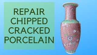 How To Repair Chipped Cracked Porcelain Ceramics With Milliput ceramics restoration porcelain [upl. by Eintihw]