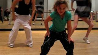 9 year old Amazing Dance video of Emily a very talented young girl hip hop dancer at practice 2010 [upl. by Atnas]