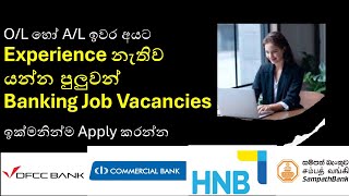 Banking job vacancies for school leavers  2024 [upl. by Aicertal]