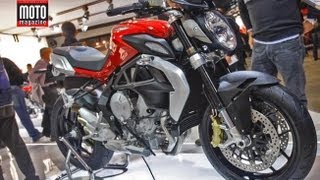 Salon de Milan  Mv Agusta 800 Brutale 2013 la classe [upl. by Niatirb]