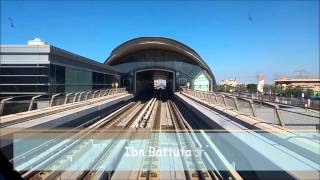 Dubai Metro 2015 Red Line Jebel Ali UAE Exchange  Rashidiya HD [upl. by Llednil]