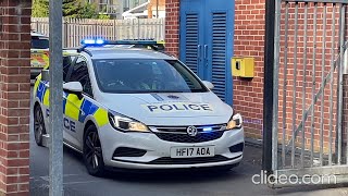 Dorset Police Vauxhall Astra IRV HF17 AOA Light amp Siren Demo at Dorchester Police Station [upl. by Gerianna]