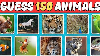 ‌🐾Can YOU Name 150 Animals in Just 3 Seconds 🤔🦁🐟  Easy to Impossible Levels [upl. by Nedac]