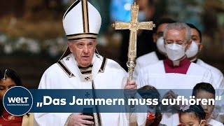 Weihnachtsfeierlichkeiten im Vatikan PAPST ruft zu Demut und Bescheidenheit auf [upl. by Hildy]