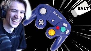 xQc Reacts to Saltiest Controller Spikes in Super Smash Bros  xQcOW [upl. by Sherrie]