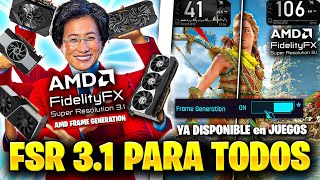 ✅ FSR 31 YA DISPONIBLE GRATIS para TODAS LAS GPUs sin MOD FSR 3 FRAME GENERATION en AMD y NVIDIA [upl. by Bertina]