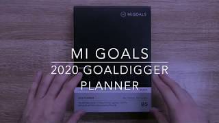 Mi Goals 2020 Goal Digger Planner  Walk Through and Review [upl. by Riddle]