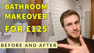 £100 Budget DIY Bathroom Makeover  Before amp After UK [upl. by Si]