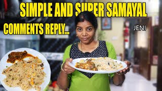 கமெண்ட்ஸ் பார்த்து கொஞ்சம் வருத்தமாயிடிச்சு  Comments reply Vegetable Pulao Jeni [upl. by Sivrup]