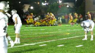 Gilman at Calvert Hall football clip 1 the winning touchdown 10810MOV [upl. by Nomelif]