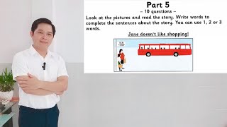 Movers 1  Test 1  Reading amp Writing  Part 5 [upl. by Glover]