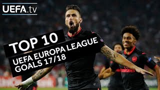 Top ten goals of the UEFA Europa League season [upl. by Annia]