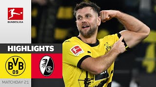 Malen amp Füllkrug Secure Home Streak  Dortmund  Freiburg  Highlights  MD 21 – Bundesliga 2324 [upl. by Cathi]