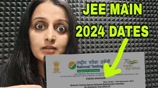 NTA OFFICIAL UPDATE JEE Main 2024 Announced  JEE Mains 2024 Dates Announced  NEHA AGRAWAL [upl. by Siuluj]