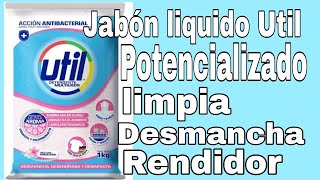 JABON LIQUIDO UTIL LIMPIADESMANCHAY RINDE MUCHO [upl. by Ecnaret]