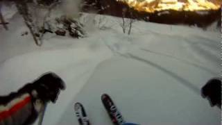 GoPro HD Powder Skiing Engelberg 2012 [upl. by Kcirneh]