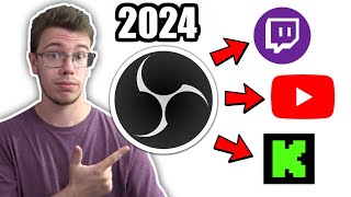 How To Multi Stream with OBS Studio 2024 [upl. by Enyleve]