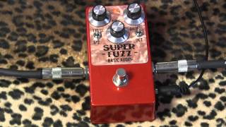 Basic Audio SUPERFUZZ demo with Mojotone 58 Quiet Coil pickups in MJT Strat [upl. by Llerrod]