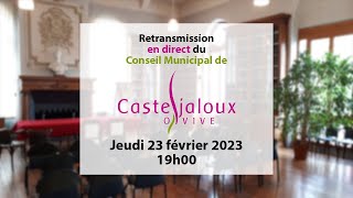 Conseil Municipal de Casteljaloux  Jeudi 23 février 2023 [upl. by Haet478]