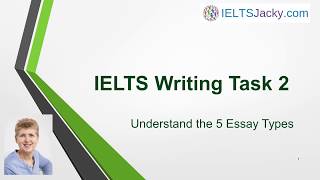 IELTS Writing Task 2  Understand the 5 Essay Types [upl. by Aaron421]