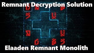 Mass Effect Andromeda Elaaden Remnant Monolith Decryption Puzzle Solution [upl. by Duwe]