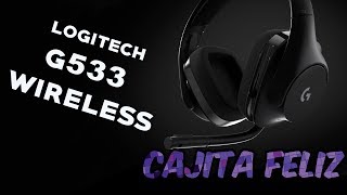 Audifonos inalambricos Logitech G533 DTS 71 Surround Sound Cajita Feliz [upl. by Lowrie]