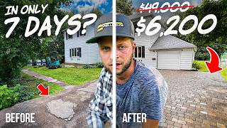 They said I couldn’t do it so I tried – Paver Driveway Build DIY [upl. by Ayotas]