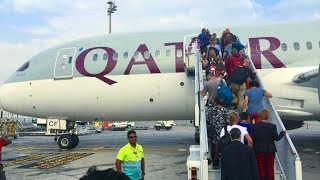 B787 DREAMLINER TO BRUSSELS ONBOARD QATAR AIRWAYS [upl. by Decker]