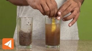 Sedimentation produces partially clear water  Solutions  Chemistry [upl. by Kcinimod]