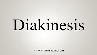 How To Say Diakinesis [upl. by Briant]