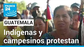 Indígenas de Guatemala bloquean carreteras contra la intervención electoral de la Fiscalía [upl. by Alyda841]