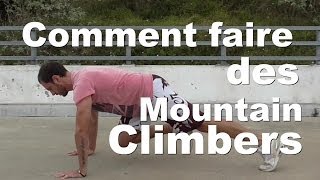 Comment faire des Mountain Climber exercice de gainage  Tutoriel [upl. by Lotti]