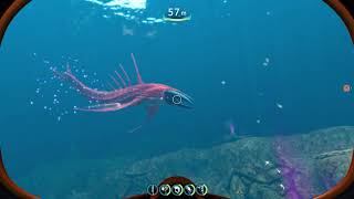 Subnautica Below Zero Chelicerate Leviathan Sounds and Attacks Animation [upl. by Hilton]