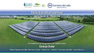 Inauguración nueva Granja Solar Harinera del Valle [upl. by Afital397]