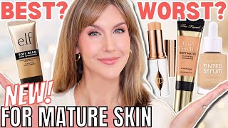 4 Best amp Worst NEW Foundations for Mature Skin  Foundation Roundup 2024 [upl. by Ruttger]