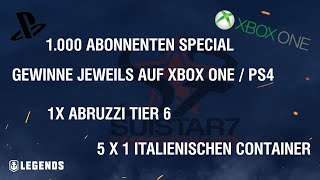 1000 Abonnenten Special  Gewinnspiel für World of Warships Legends [upl. by Niad]