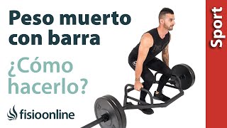 🤔Cómo HACER correctamente PESO MUERTO con BARRA🏋🏼‍♂️ [upl. by Franciska]