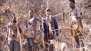 What a successful day with lots of Hyrax for breakfast  Hadzabe Hunters gatherers [upl. by Dickey]