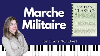 Marche Militaire Franz Schubert Easy Piano Classics  Book One [upl. by Oakes575]