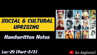 Social and Cultural Uprisings Part3  Modern History  Lec29 An Aspirant [upl. by Barcellona]