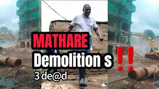 3 Ded MATHARE DEMOLITIONS FULL VIDEO TODAY [upl. by Annoved]